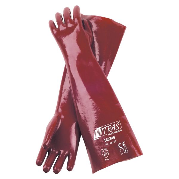 NITRAS PVC-Handschuhe, Baumwoll-Trikot