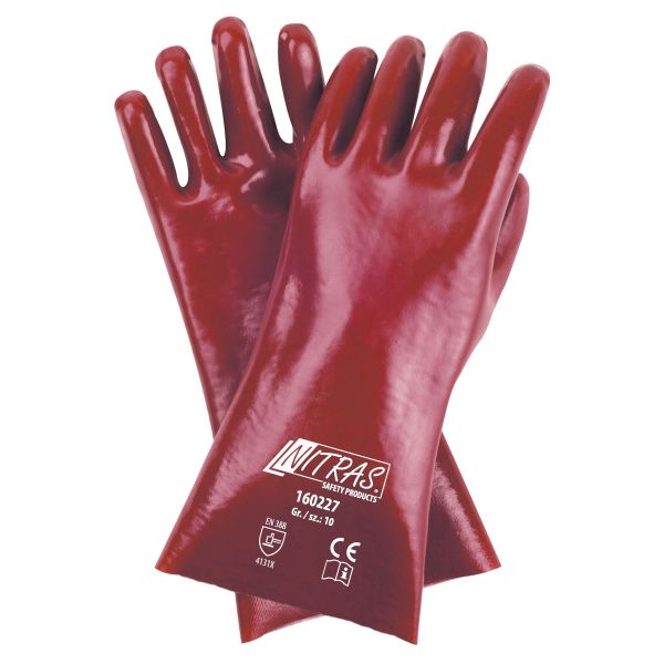 NITRAS PVC-Handschuhe, Baumwoll-Trikot