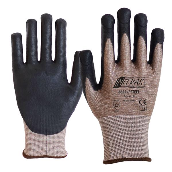 NITRAS STEEL Handschuhe mit hochem Stich- und Schnittschutz