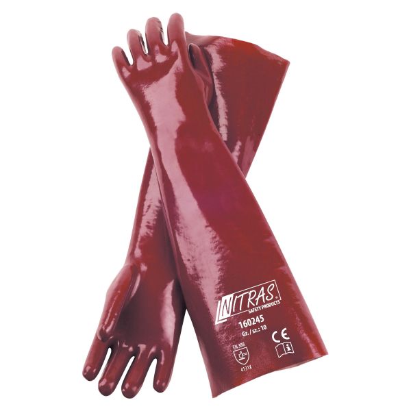NITRAS PVC-Handschuhe, Baumwoll-Trikot
