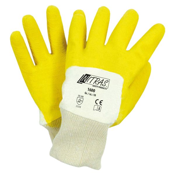 NITRAS Latexhandschuhe, Baumwoll-Trikot