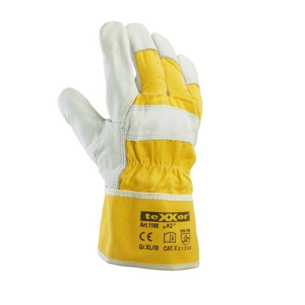 TOP Rindvollleder-Handschuhe K2 TeXXor Modell 1108